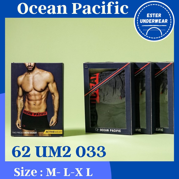 CELANA DALAM BOXER TERBARU OCEAN PACIFIC OP 2 033 isi 2 pcs