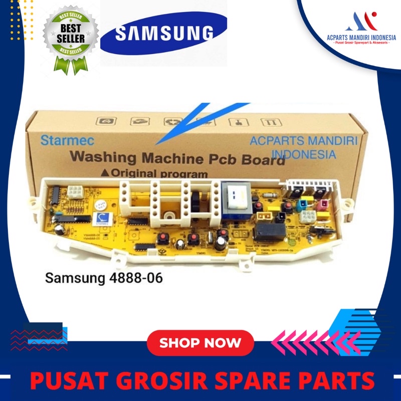 Modul PCB Mesin Cuci Samsung WA60N2 WA70B7 WA-60N2 WA-70B7 ( DC92-4888-06 )