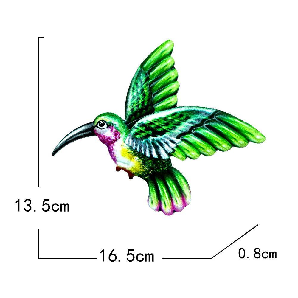 Solighter Hummingbird Dekorasi Indoor &amp; Outdoor Taman Liontin Patung Logam