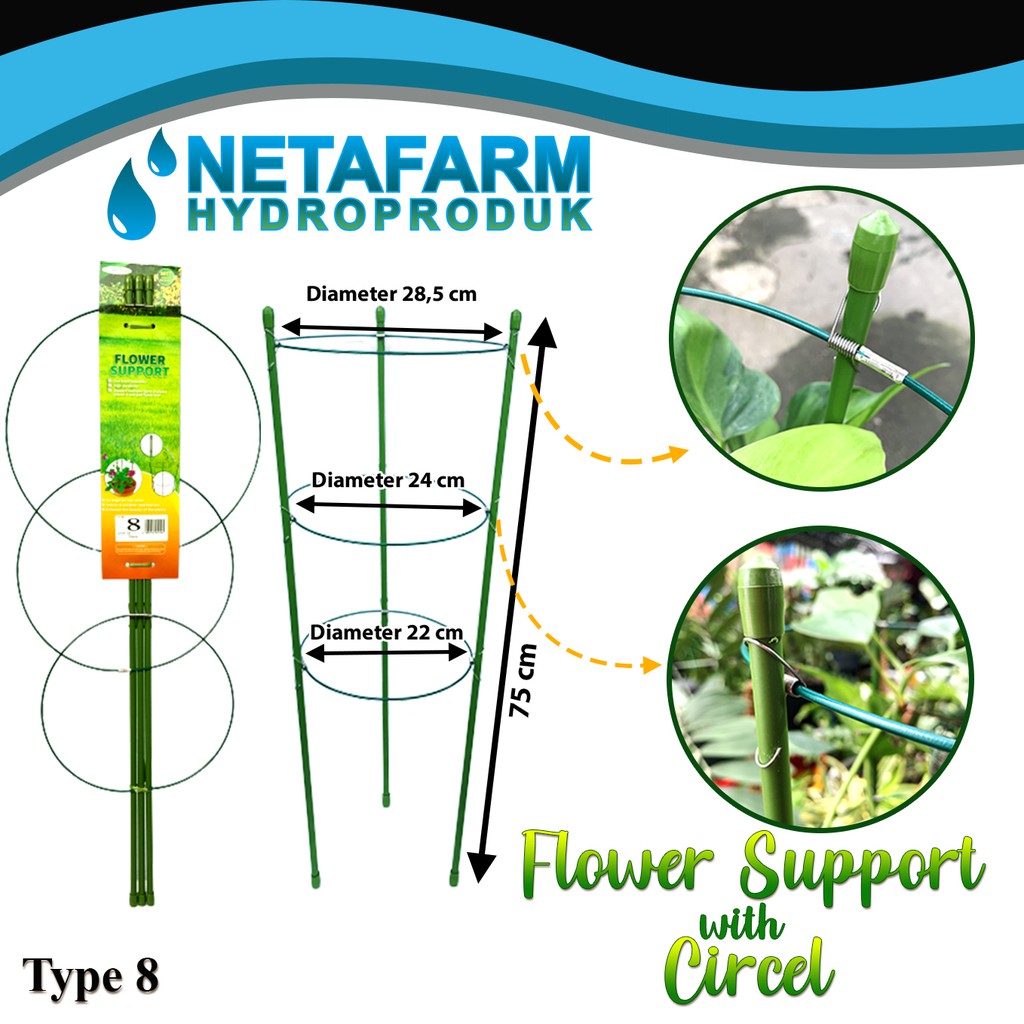 FLOWER SUPPORT WIRE / Penyangga Untuk Tanaman No. 8 - satuan