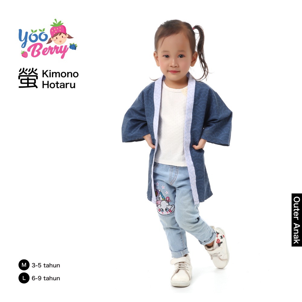 YooBerry Outer Kimono Anak Hotaru Kids Baju Yukata Perempuan Laki Berry Mart