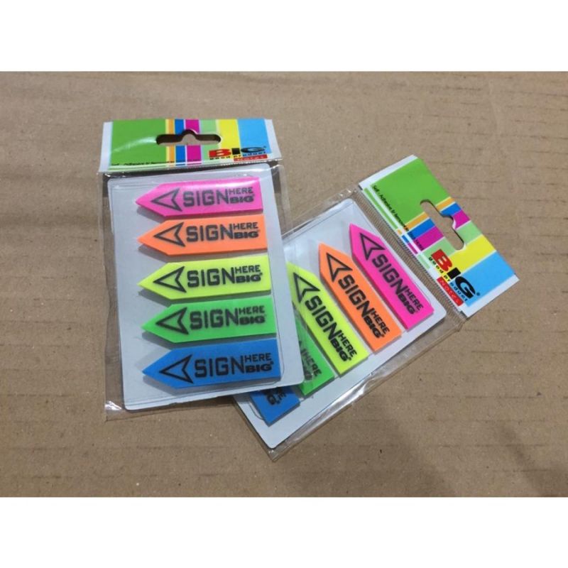 

Sticky Notes / Post It BIG Index( 5 Warna Panah SIGN HERE)