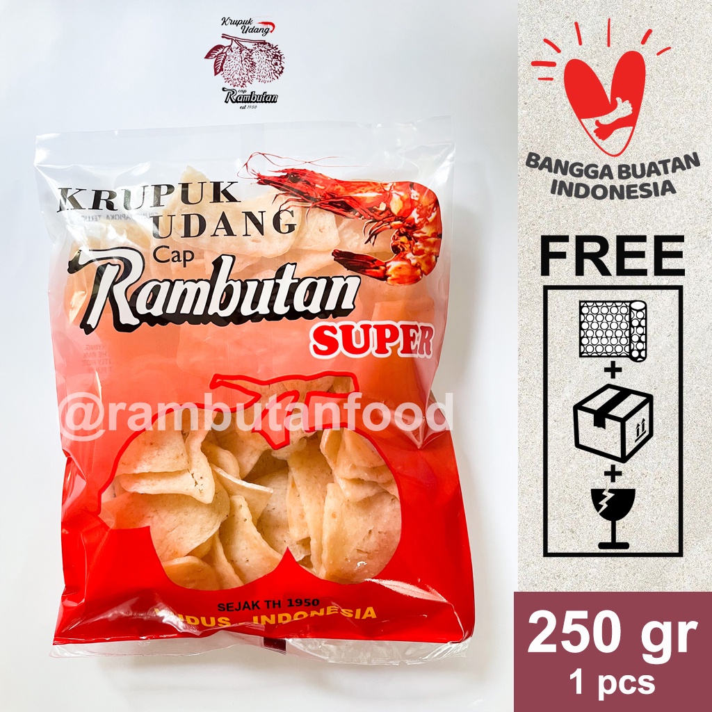 

KERUPUK UDANG CAP RAMBUTAN SUPER KECIL (250G)