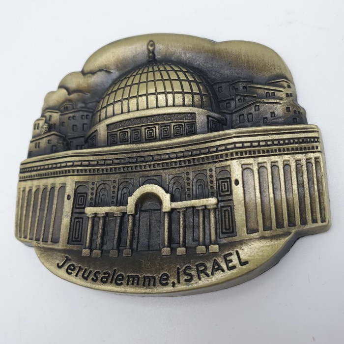 3D LOGAM Souvenir Negara magnet Kulkas Tempelan Jerusalem Israel