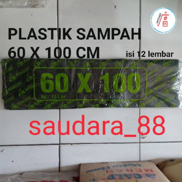 Plastik sampah 60x100 / kantong sampah hitam 60x100