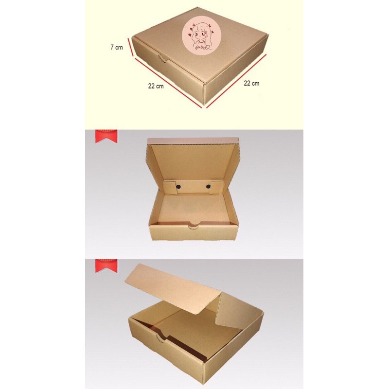 

22x22x7 Box Packaging | Box pizza | Kardus Polos | Kotak