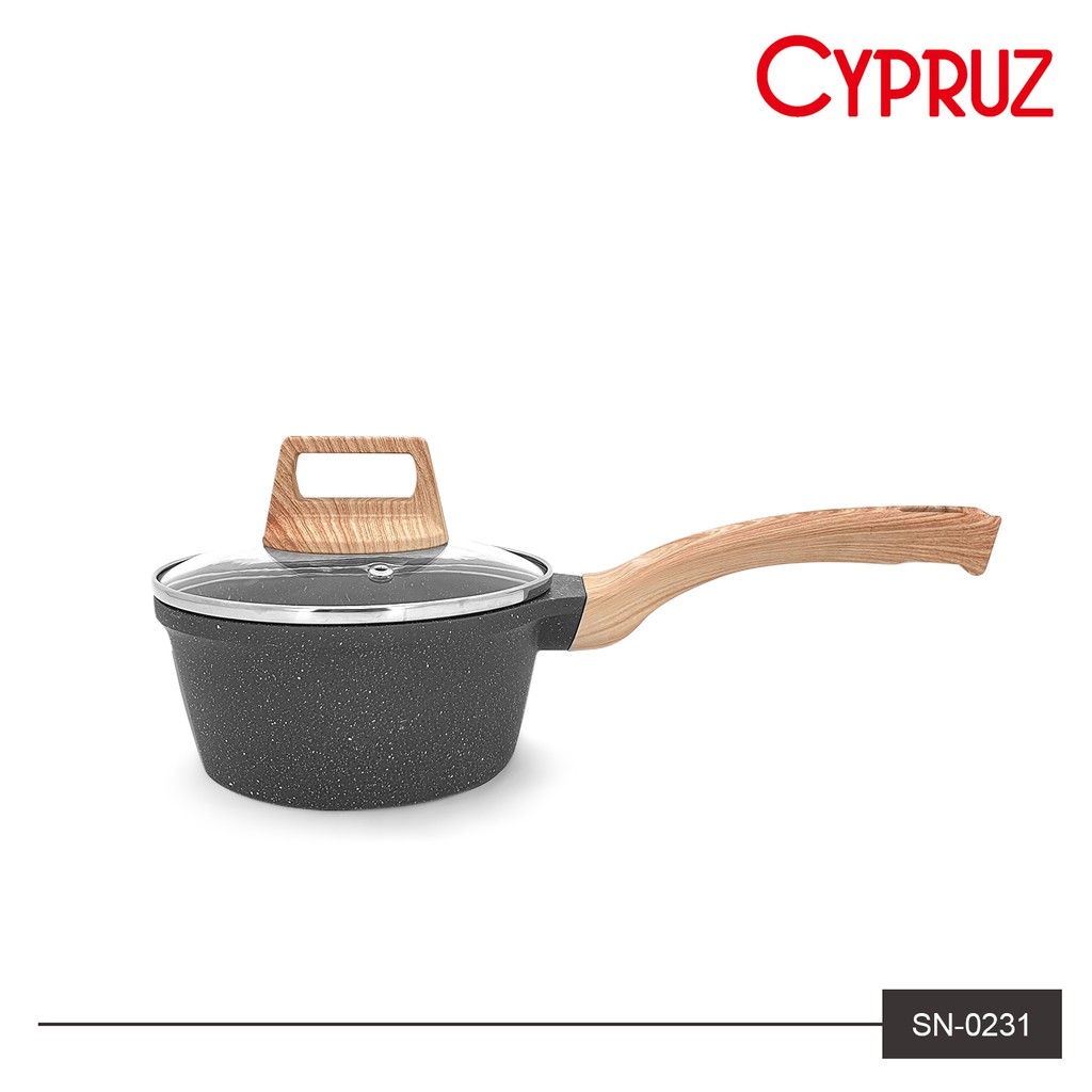 Sauce Pan + Lid Granite Greblon Cypruz