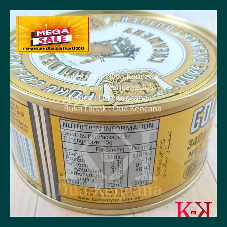 

Reypsum Butter / Mentega Golden Churn Pure Creamery Butter 340Gr S30Cryr