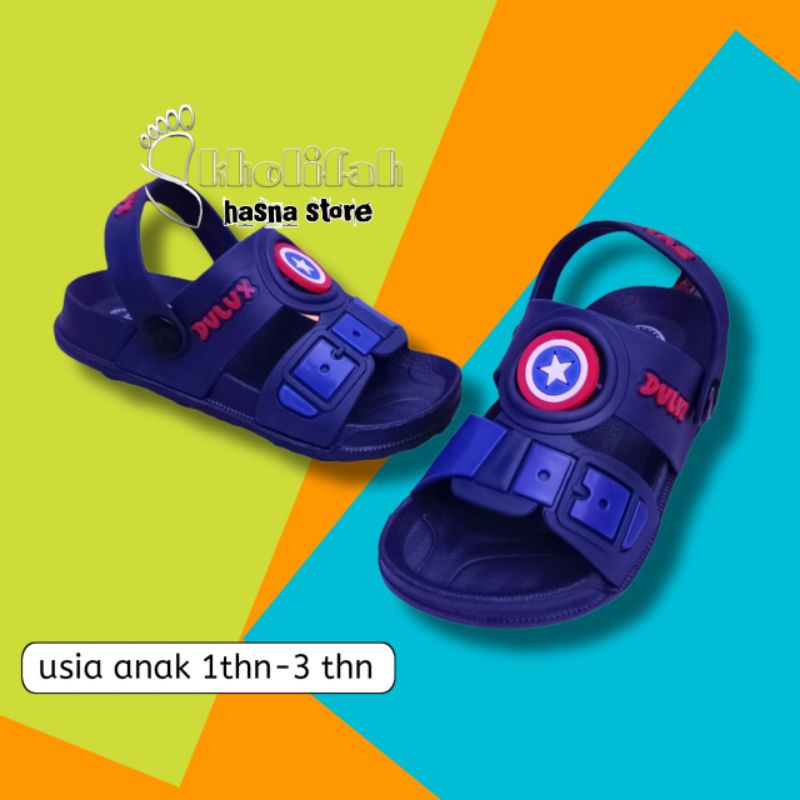 TERBARU SANDAL ANAK PRIA 1thn-3thn BINTANG SUPER HERO DULUX 362E