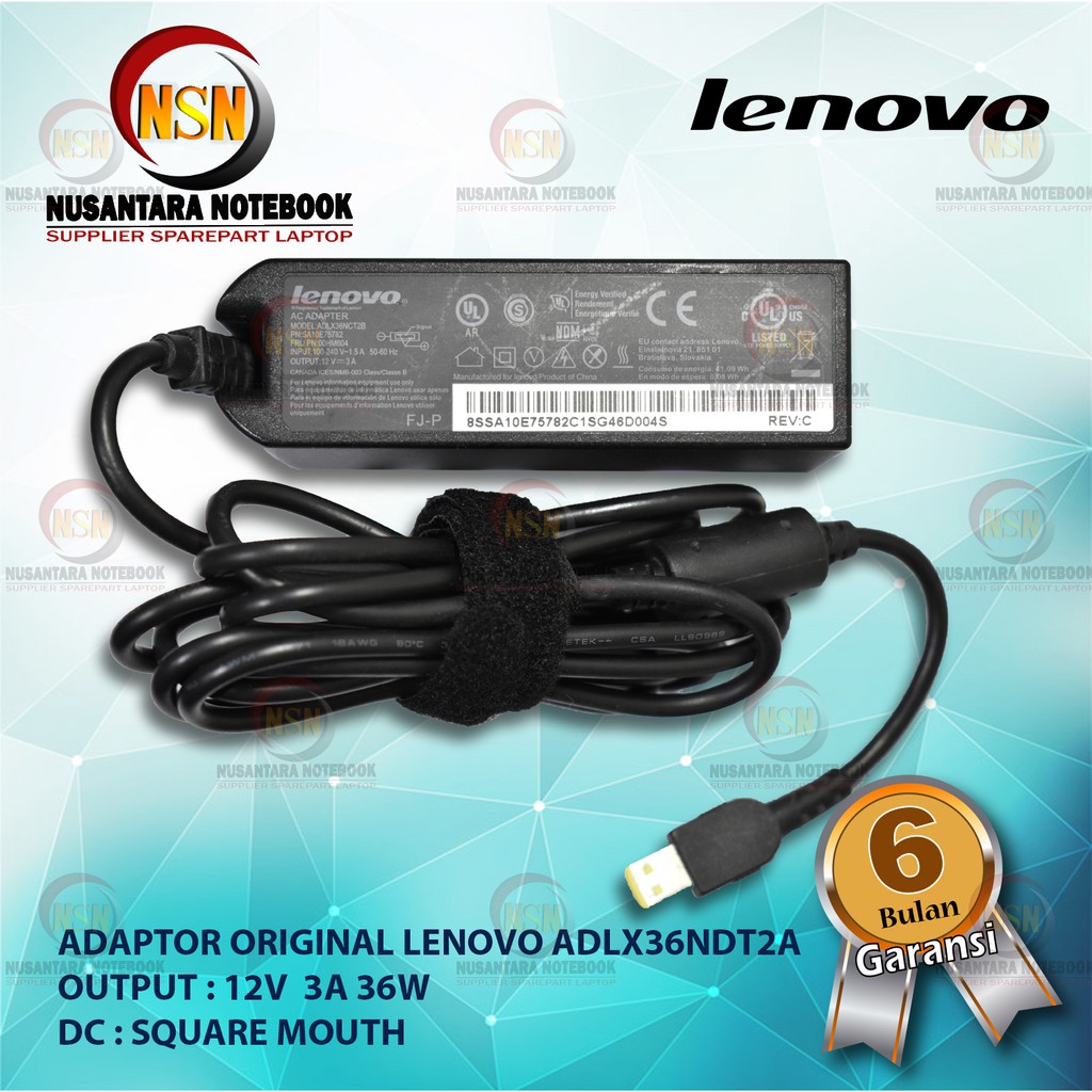 Adaptor Original Lenovo ADLX36NDT2A 12V 3A Lenovo Tablet ThinkPad 10