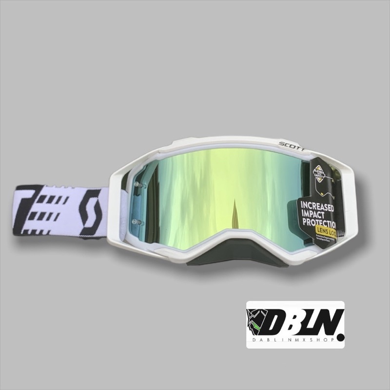 GOGGLE SCOTT FULL WHITE LIMITED EDITION • KACAMATA MOTOR CROSS TRAIL PUTIH
