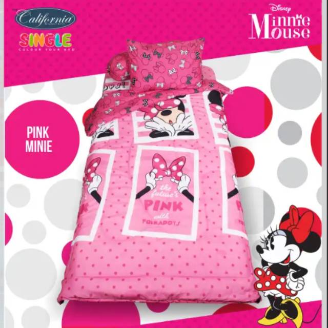 Sprei California 120 Pink Minnie