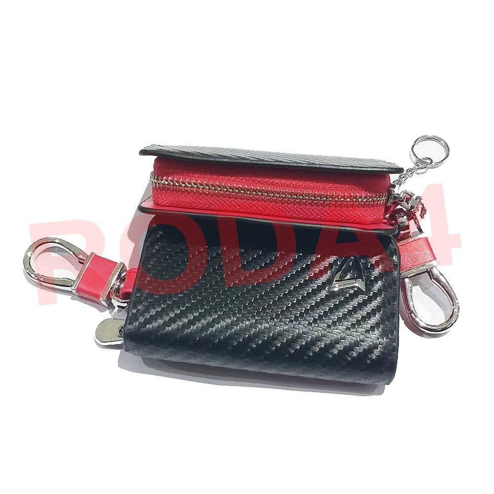 Dompet STNK Mobil Logo Daihatsu Motif Carbon