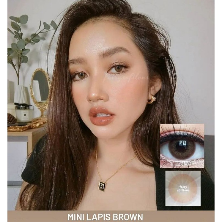 SOFTLENS MINI LAPIS BROWN/COKLAT.Uk14mm (NORMAL &amp; MINUS) BY DREAMCOLOR