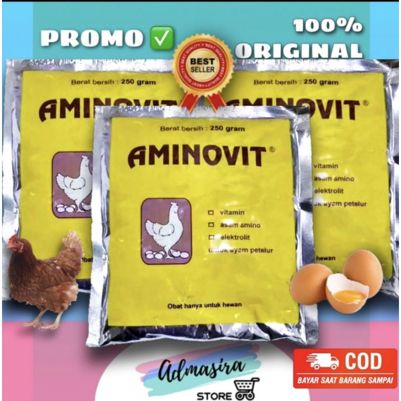 AMINOVIT 250 gram vitamin Unggas Ayam Petelur Medion