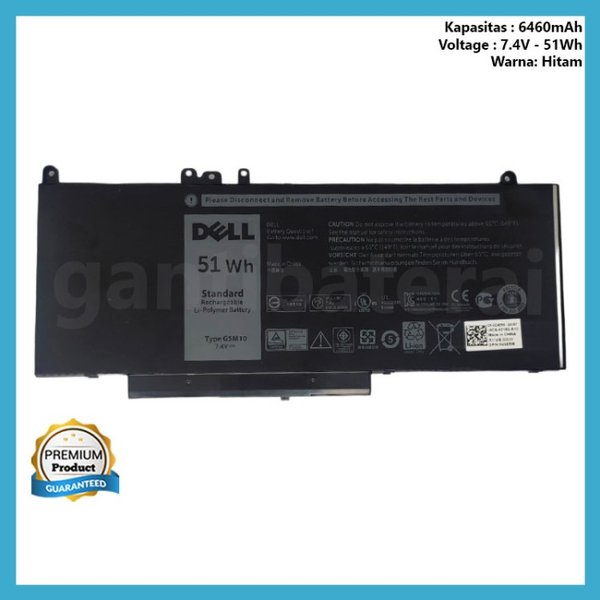 Baterai Dell Latitude E5450 E5250 E5470 E5270