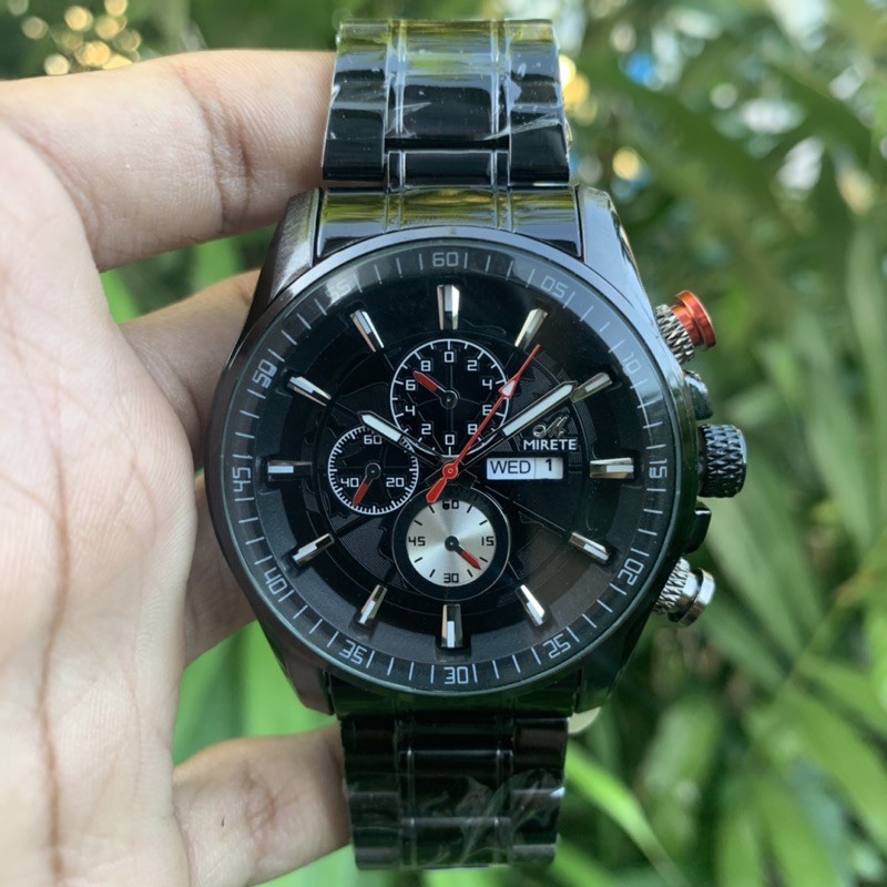 JAM TANGAN PRIA ANALOG MIRETE ORIGINAL GROSIR COWOK GLS ORI TAHAN AIR ANTI MURAH RANTAI SPORT BOX