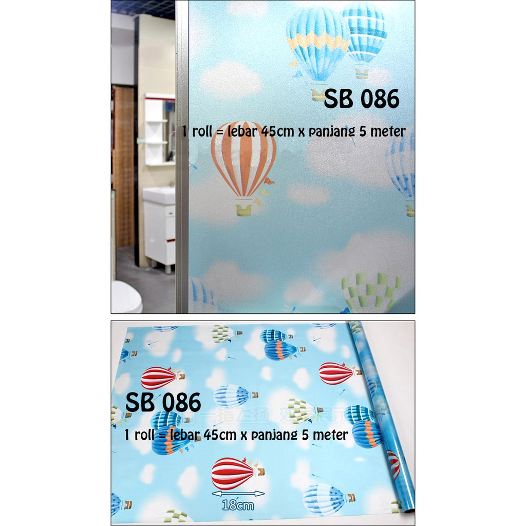 GD STIKER KACA SUNBLAST KACA UK 45CM X 5 METER SB 086 MOTIF BALON UDARA   STICKER SETIKER WALLPAPER PINTU JENDELA KACA BUAT KAMAR MANDI DEKORASI DECOR DEKOR RUMAH WALPAPER SANBLAST WELPEPER SANBLAS SUNBLAST SUNBLAS LEMARI