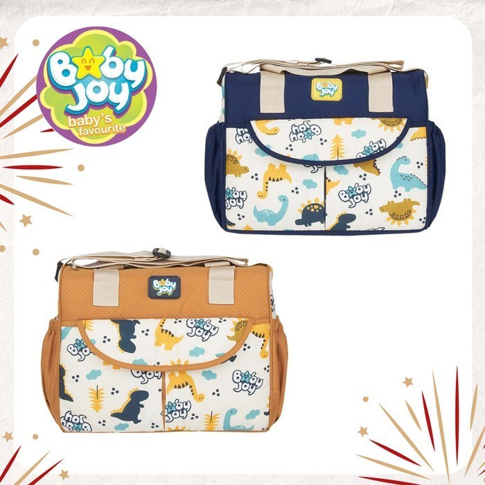 Baby Joy Tas Bayi Lucu Medium Little Dino Series - BJT 1040 - NAVY