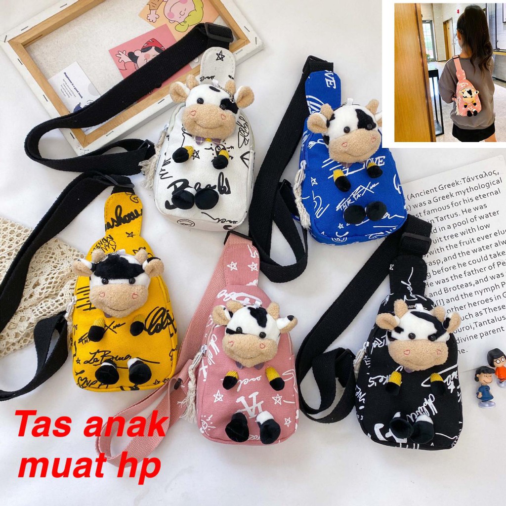 (LOLI JKT)TS-20 Tas ANAK IMPORT Fashion  Anak Perempuan/cowok, Tas pinggang/selempang Plus Boneka