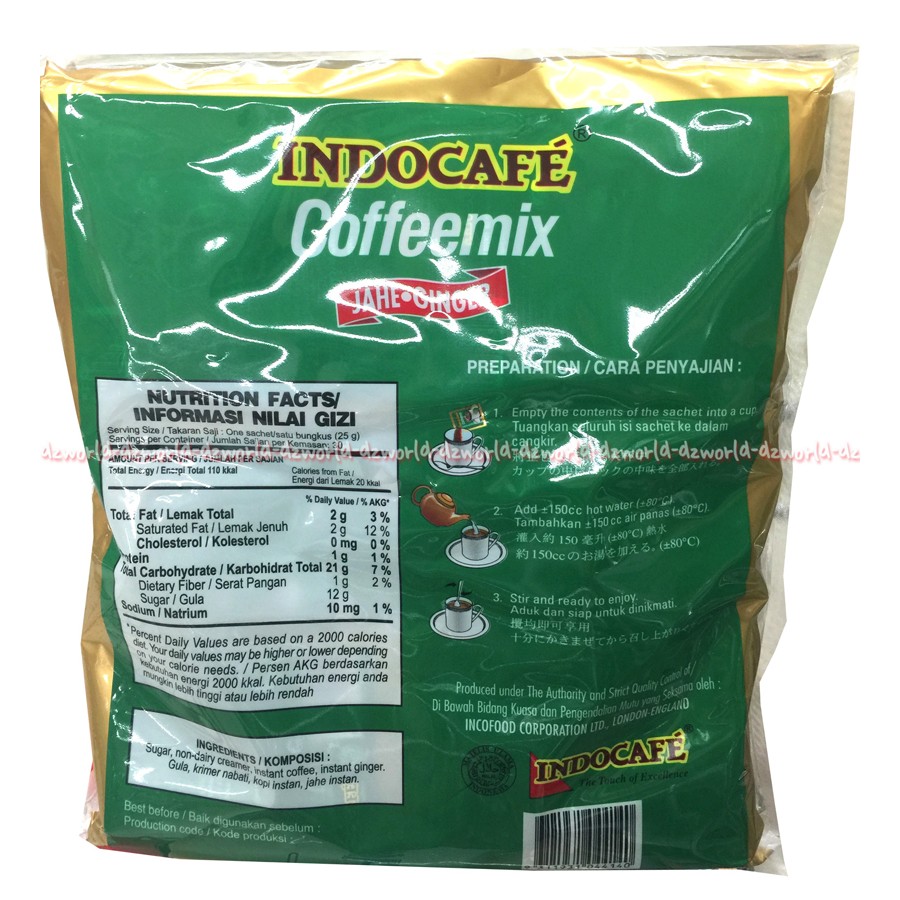 Kopi Indocafe Coffeemix 30sachet Indocafe Jahe Ginger Kopi mix Indocafe Hijau Indo Cafe Jahe Coffee Mix Kopi Jahe Sachet