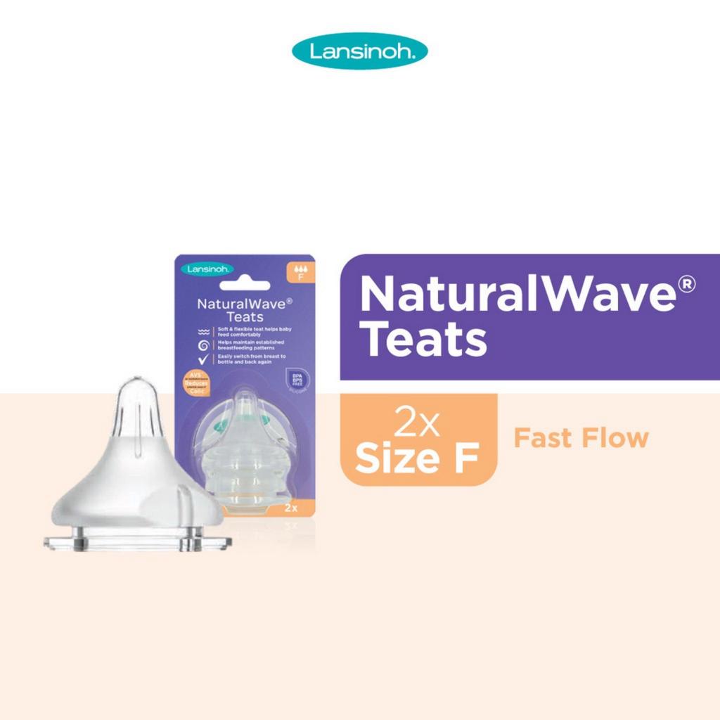 Lansinoh NaturalWave® Teats GB Dot Botol Bayi Isi 2 Pcs