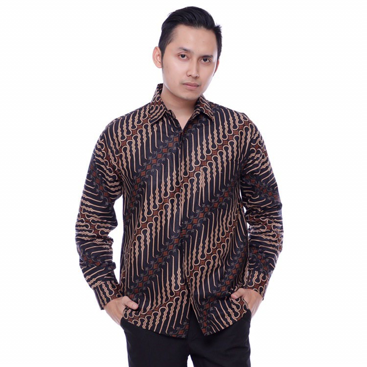Fashion Pria - Batik Pria - Batik Lengan Panjang - Batik Pria Modern - Lawasan Alus - By Batik -baru