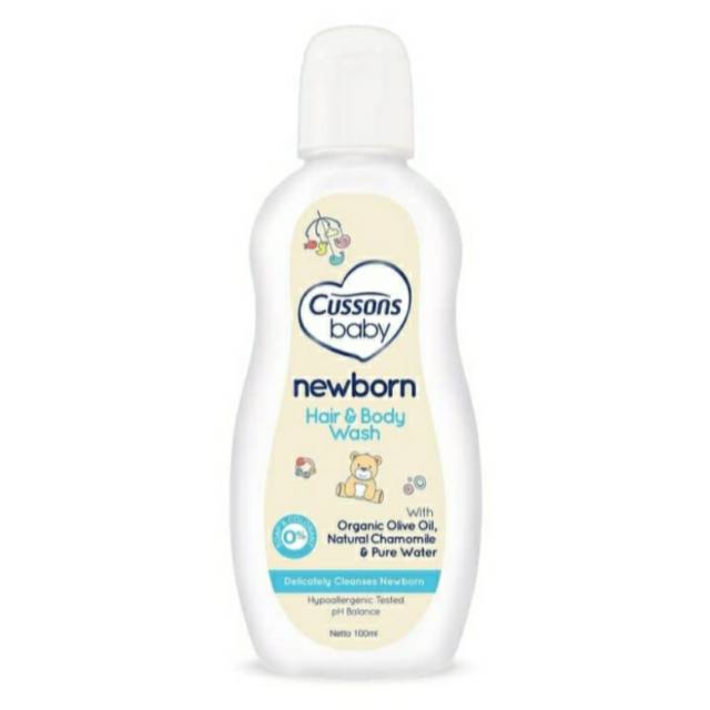 Cussons Baby NEWBORN Hair &amp; Body 200 ml | 100ml | Shampo Sabun Cair Bayi Delicately Cleanses Newborn