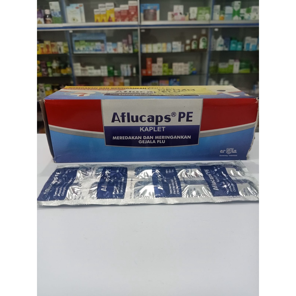 𝐀𝐟𝐥𝐮𝐜𝐚𝐩𝐬 𝐏𝐄 𝟏 𝐒𝐭𝐫𝐢𝐩 𝐈𝐬𝐢 𝟏𝟎 𝐊𝐚𝐩𝐥𝐞𝐭 - Obat Demam dan Flu