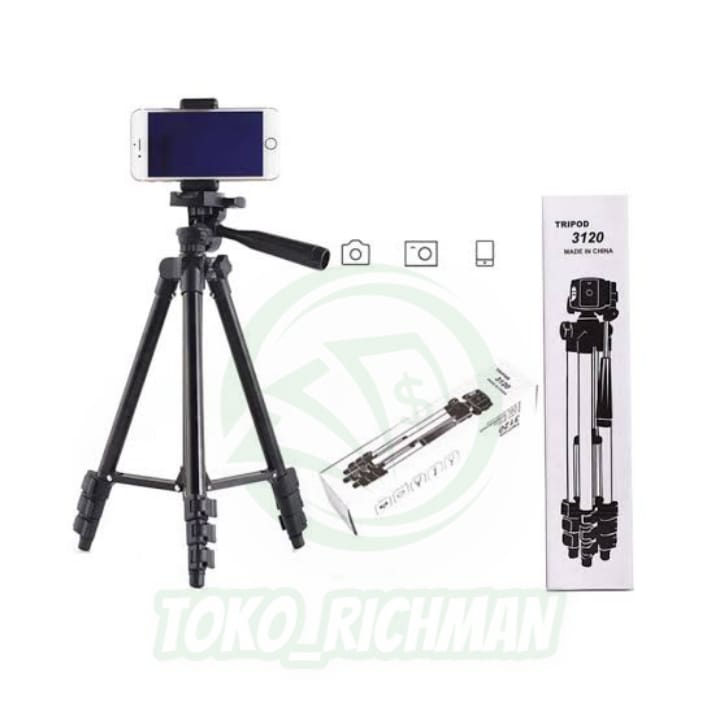 Tripod Kamera 3120 Tripod Handphone Aksesoris Kamera Fotografi