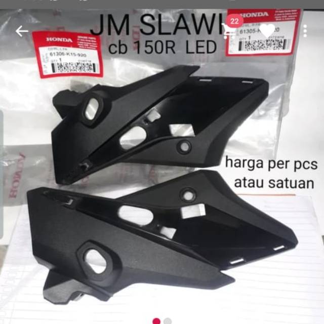 61306-K15-920(kiri),61305-K15-920(kanan) cover kupingan sein kupingan sein cb 150r led cb 150 new harga 1pcs ori honda ahm