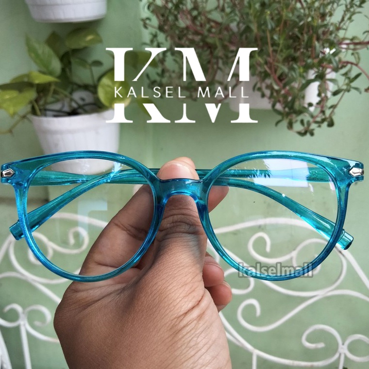 Kacamata Frame Anti Radiasi Metal Gaya Retro Model Oval Bulat Lonjong Untuk Pria / Wanita Model Artis Kaca Mata Retro Vintage Antiradiasi Keren Kuping Kucing Kotak  Cat Eye Horn Metal Cewek Cowok Banjarbaru Martapura Banjarmasin Kalselmall KCP18