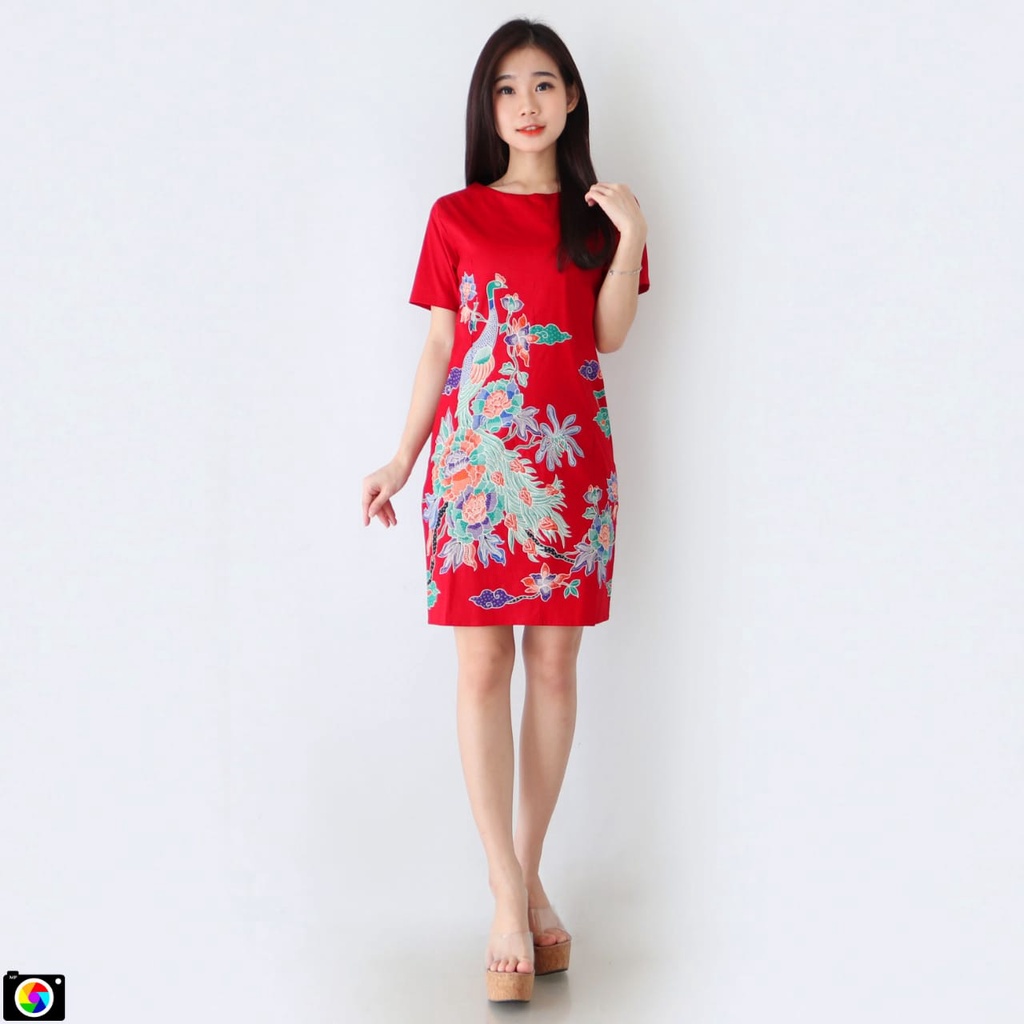 Baju Batik Wanita - Ceongsam Batik Wanita 038 MVP-Red Swan