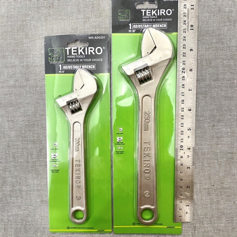 KUNCI INGGRIS 8 INCH TEKIRO / KUNCI INGGRIS 10 INCH TEKIRO / ADJUSTABLE WRENCH