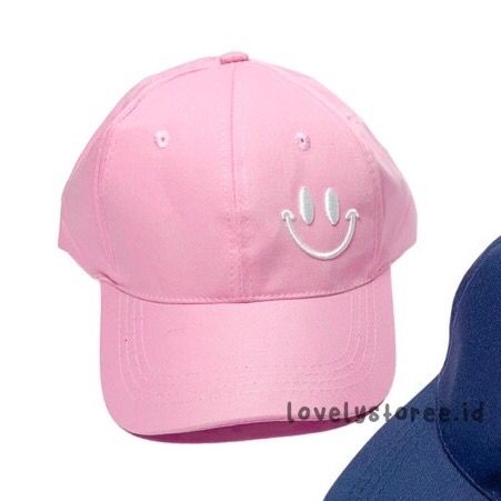 Topi Baseball Smile Pria/wanita premium