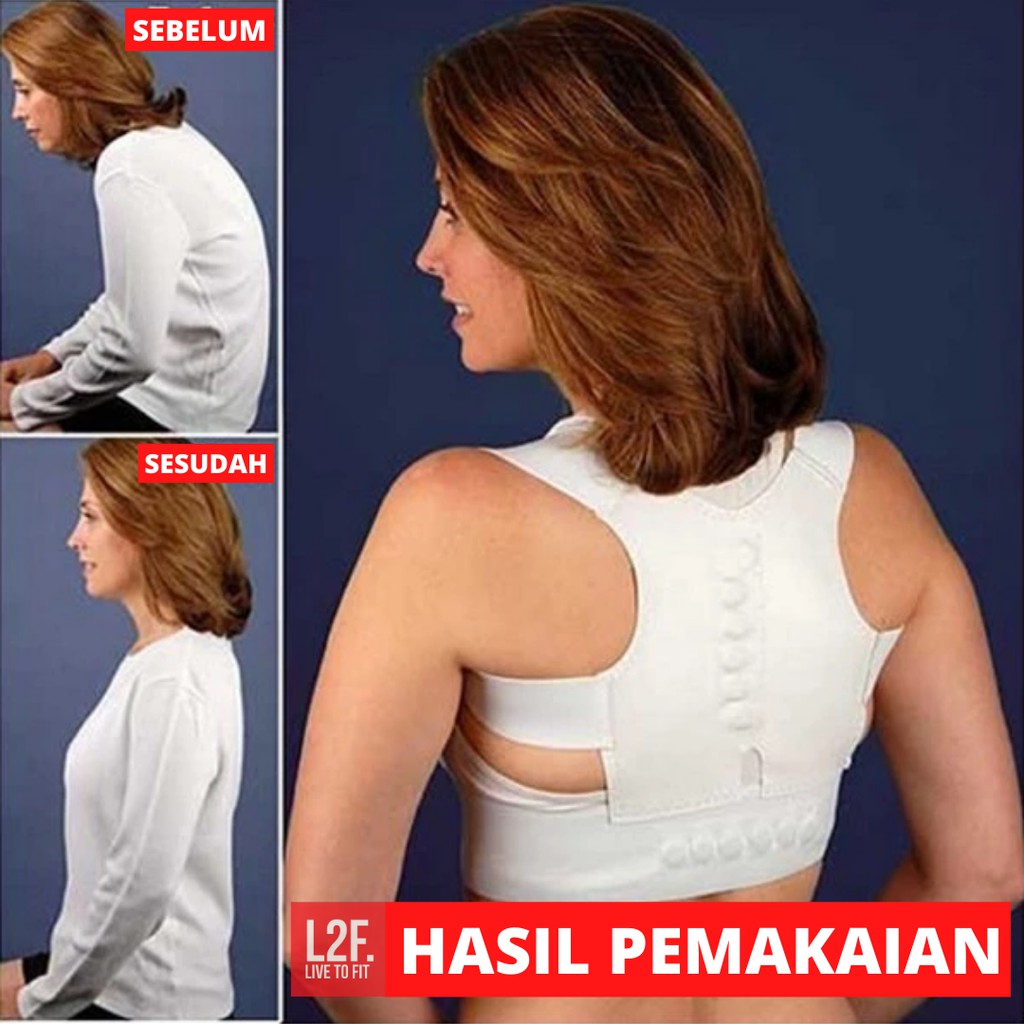 Power Magnetic Back Support Alat Terapi Penyangga Penegak Punggung  Pria Wanita  Posture