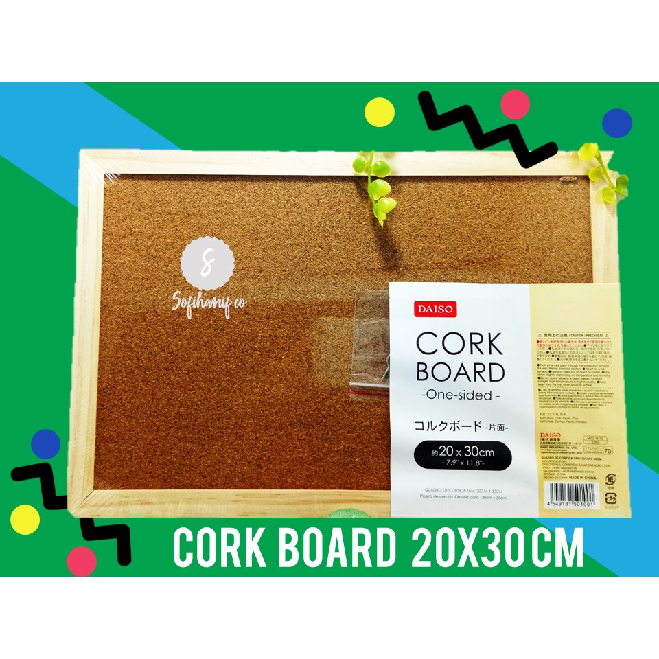 

DAISO Cork Board (papan tempel)
