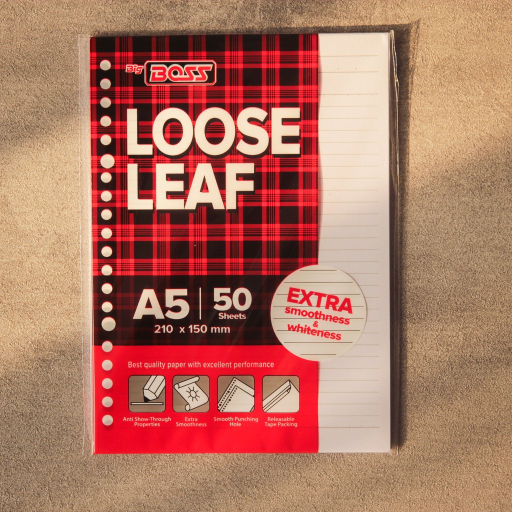 

LOOSE LEAF A5 50 LEMBAR / ISI BINDER A5 50 LEMBAR
