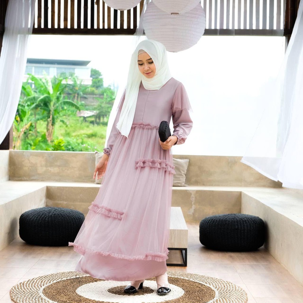 Yuraa Tile Dress/Dress Tile Ld 100/Dress Kondangan/Dress Seragaman Lebaran/Dress Best Seller