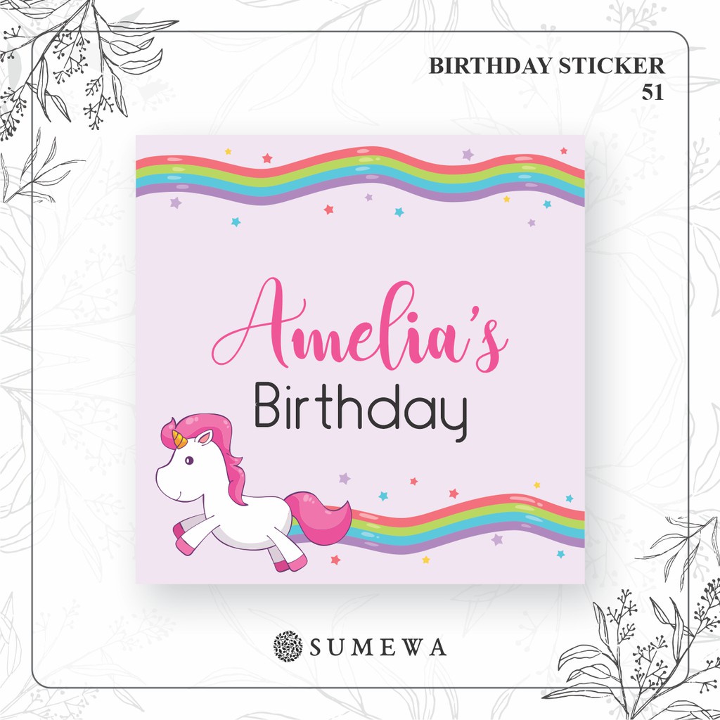 

Sticker Ulang Tahun / Birthday Sticker / Sticker Hampers Bingkisan Ulang Tahun - 51