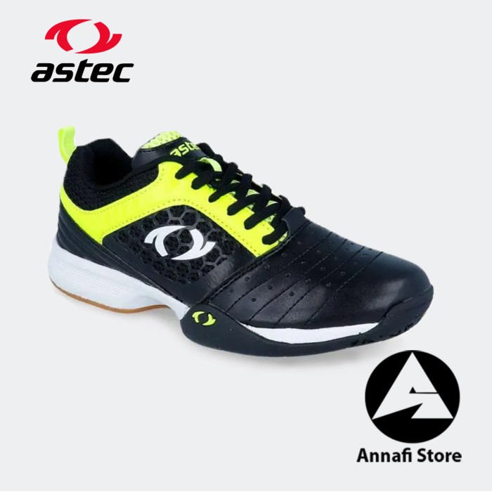 JUAL SEPATU BADMINTON WANITA3 ASTEC HURRICANE 800 ASCFWW9SB3BL - Black ORIGINAL