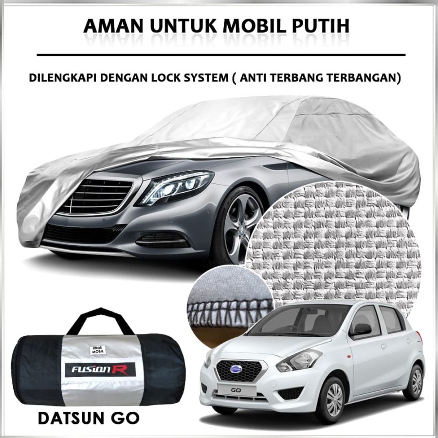 Cover Sarung Mobil Putih  DATSUN GO  DATSUN GO PLUS DATSUN GO + FUSION R