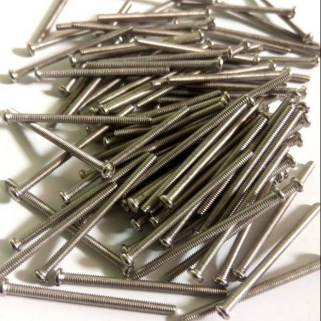 baut 2x35 / baut M2 /screw M2 panjang 35mm (100pcs)