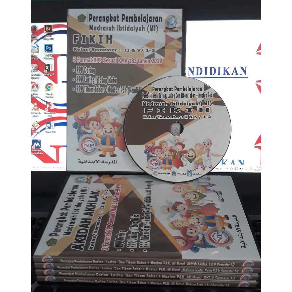 CD RPP 1 LEMBAR DARING, TATAP MUKA &amp;TIKOM SABAR + MUATAN PAK,MI, MAPEL FIKIH,KELAS 1-4, 2-5, 3-6 SEMESTER 1-2, SESUAI KMA183TAHUN 2019