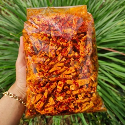 

[ Hayochips ] Basreng pedas daun jeruk isi 500 gram SNACKS PEDAS