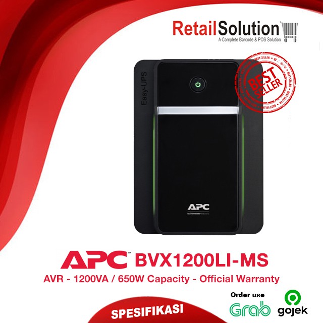 UPS Stabilizer AVR 650W - APC BVX1200LIMS BVX1200LI-MS BVX1200 LIMS 1200VA