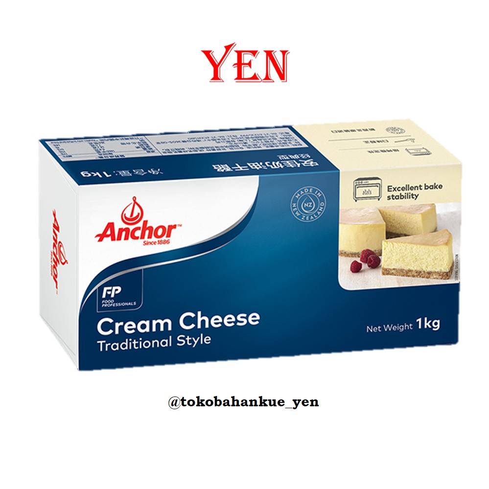 

Anchor Cream Cheese 1 KG [Grab/Gojek Only]