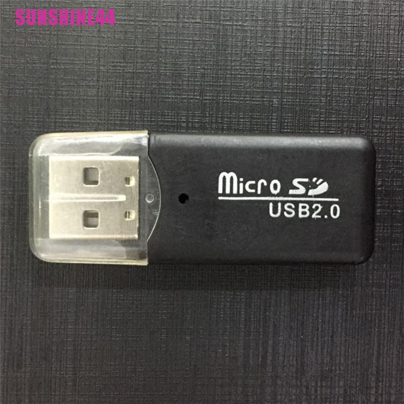 [SUN44] Hot Mini USB SD/MMC Memory Card Reader 480Mbps For Computer Laptop