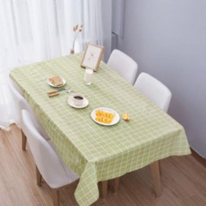 [MURAH] Taplak meja waterproof /taplak meja anti air bahan PVC motif kotak kotak tebal dan awet uk 137 x 180 cm/Ukuran Besar Alas Cover Meja makan table dapur motif