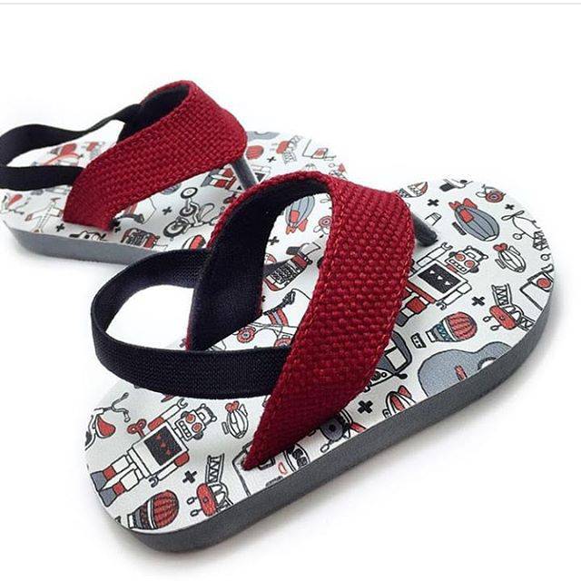 Sandal anak /bayi motif robot, sandal Loklin solo